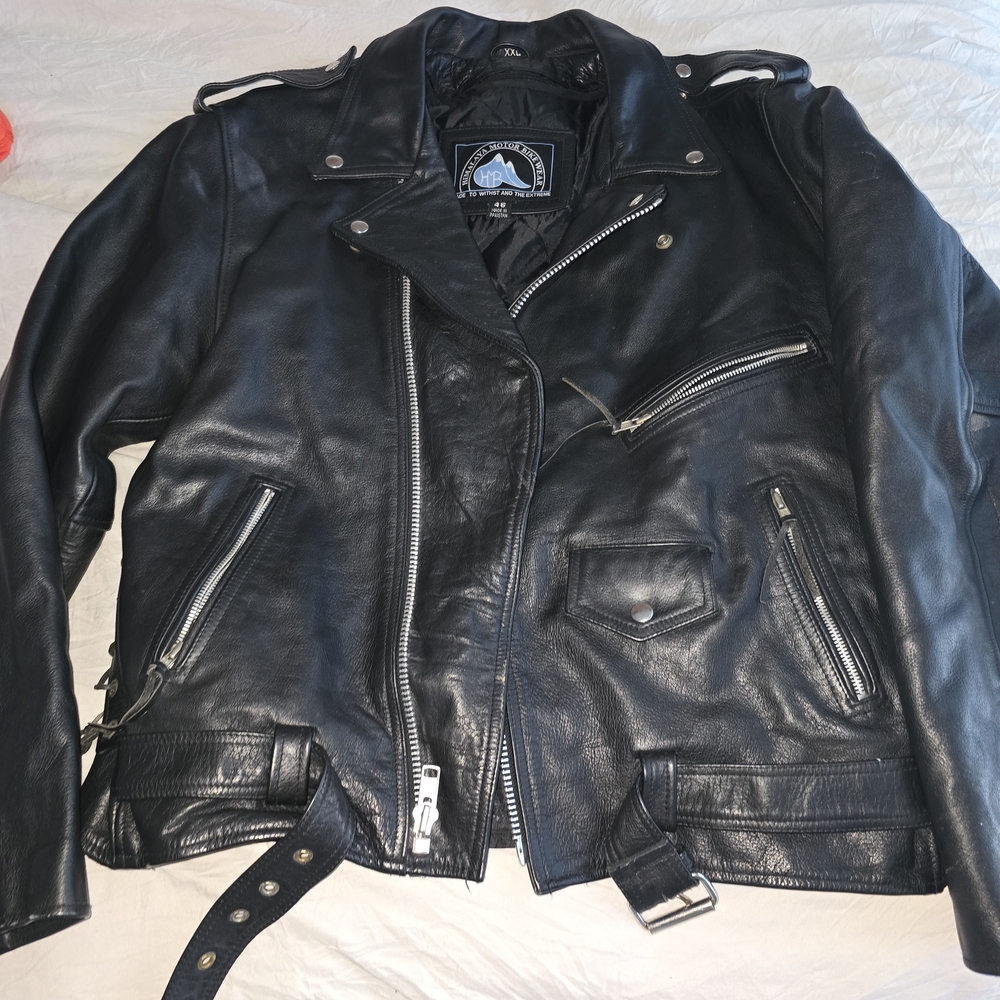 Classic Black Leather Biker Jacket
